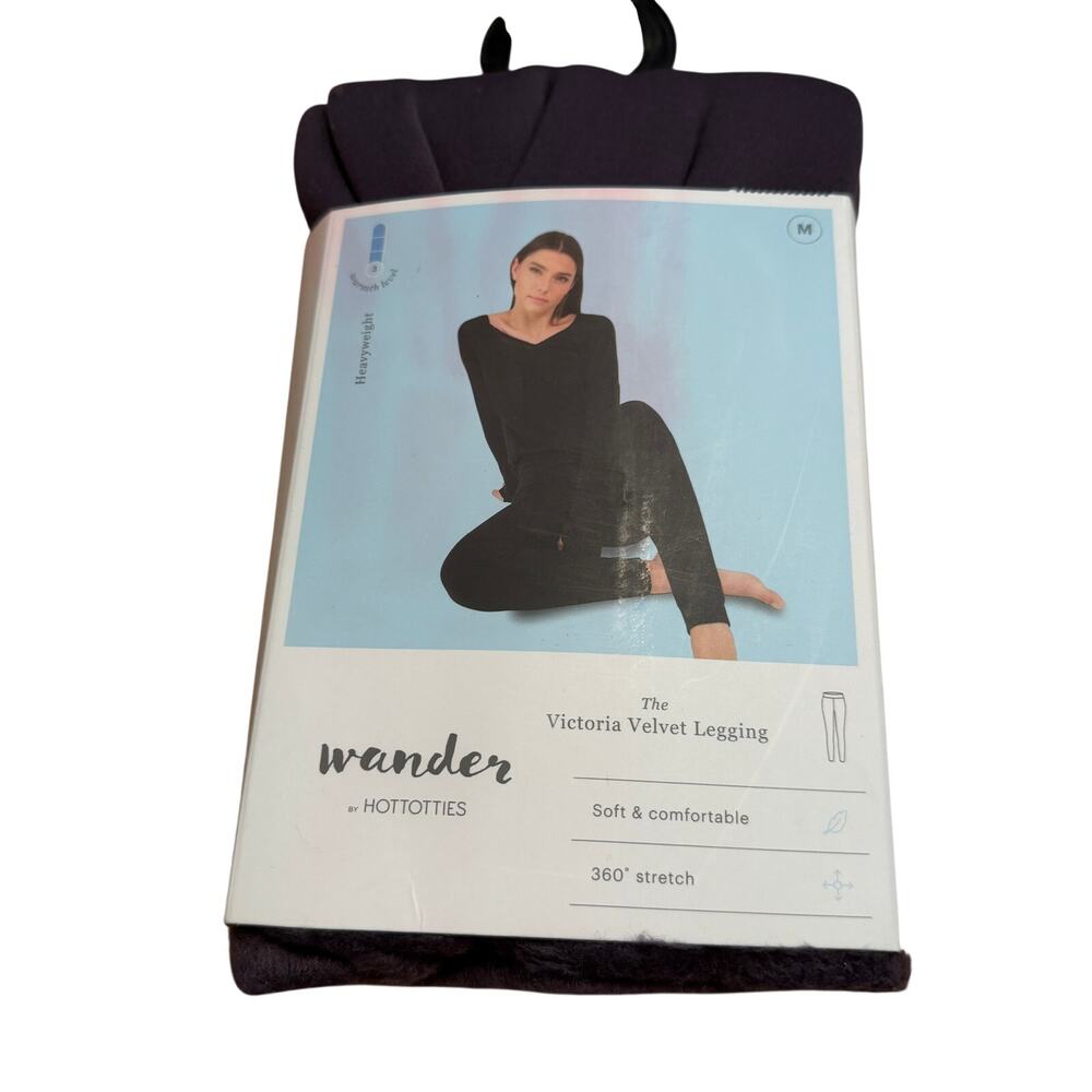 Wander by Hottotties Women's Velvet Lined Thermal Leggings - Size Medium - NWT